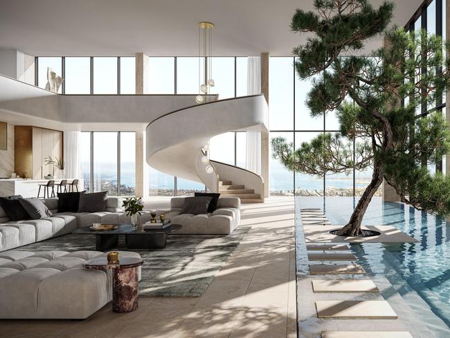 Renders of the STH BNK by Beulah tailored living residences. Picture: Supplied