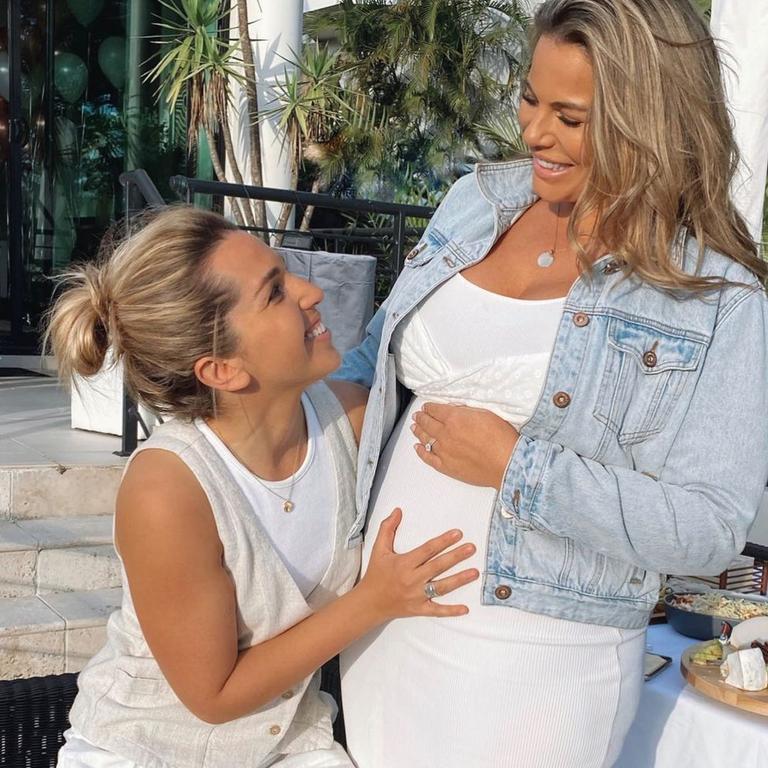 Their little boy is due in March. Picture: Instagram/FionaFalkiner