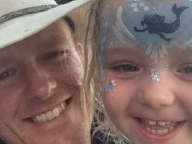 Three-year-old Rylee Rose Black (pictured with her father Peter Black) died after being locked in a hot car for five hours.