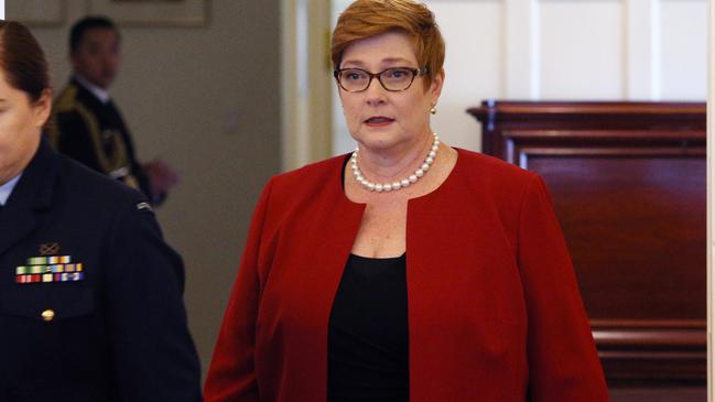 Marise Payne, Minister for Foreign Affairs, won’t visit asylum seeker processing centre on Nauru while attending this week’s forum on the tiny island nation. Picture: Gary Ramage