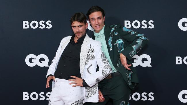 SYDNEY, AUSTRALIA - NOVEMBER 23: Matt Ford and Jack Steele attends the 2022 GQ Men Of The Year Awards at Crown Sydney on November 23, 2022 in Sydney, Australia. (Photo by Lisa Maree Williams/Getty Images)