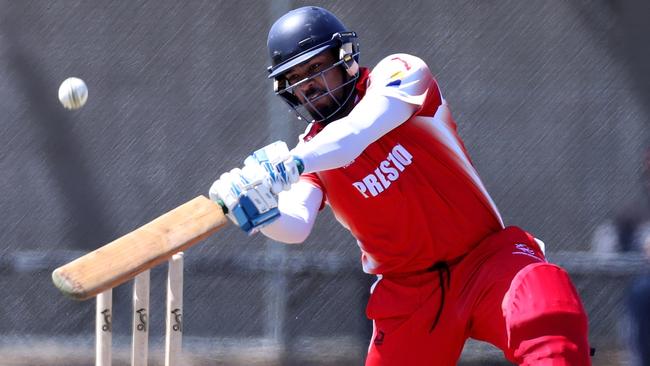 Althaf Nizam in action for Preston.