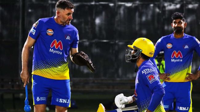 Aussie cricket great and Super Kings coach Michael Hussey is still stuck abroad.