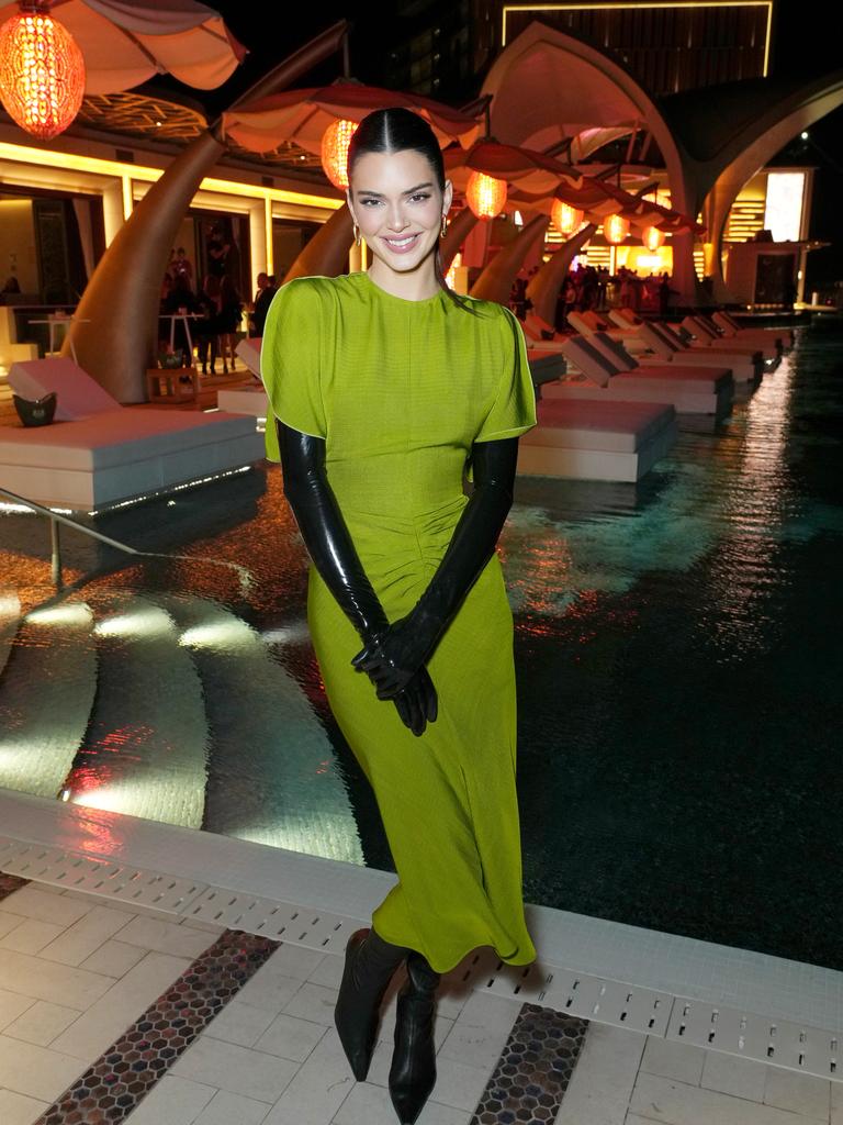 Kendall Jenner hosted an after-party for her 818 Tequila launch at Cloud 22 in January, 2023. Picture: Kevin Mazur/Getty Images for Atlantis The Royal