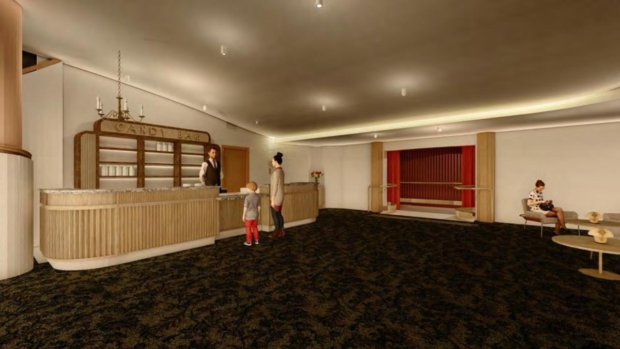 An artist impression for the proposed upgrade for Burnside Council's Regal Theatre. Picture: SMFA