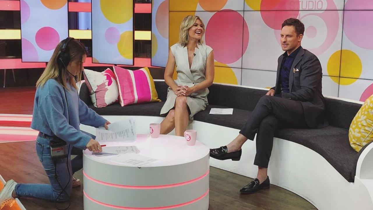 Studio 10 co-hosts Sarah Harris and Tristan MacManus.