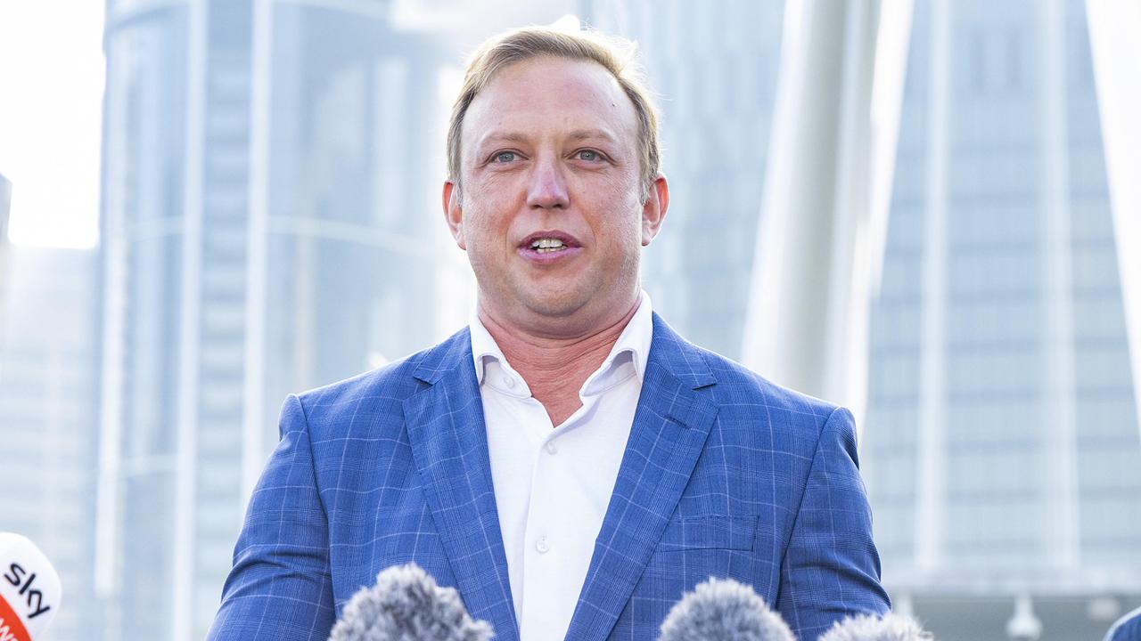 Premier Steven Miles at the opening of the Neville Bonner Bridge as part of the launch of Queen’s Wharf and the Star Grand Casino. Picture: Richard Walker