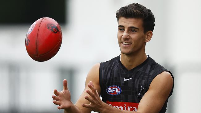 Nick Daicos may be tiring in his first AFL season. Picture: Daniel Pockett/Getty Images