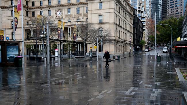 Streets, hospitality and retail areas of Sydney’s as the lockdown is extended by at least two weeks. Picture: NCA NewsWire / Nikki Short