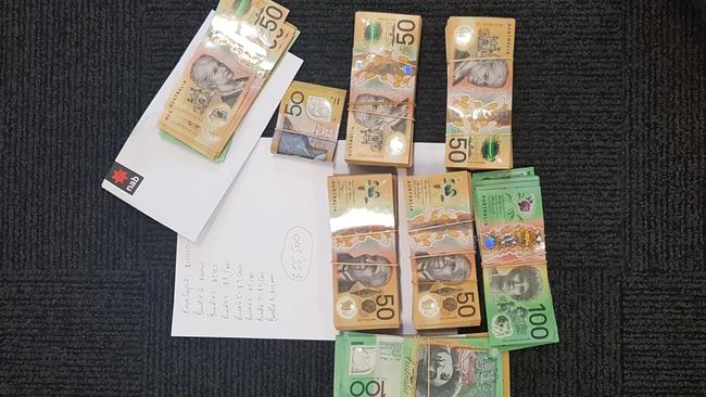 Items seized by Strike Force Callard, set up to investigate an alleged drug syndicate working in the Maitland area. Picture: NSW Police.