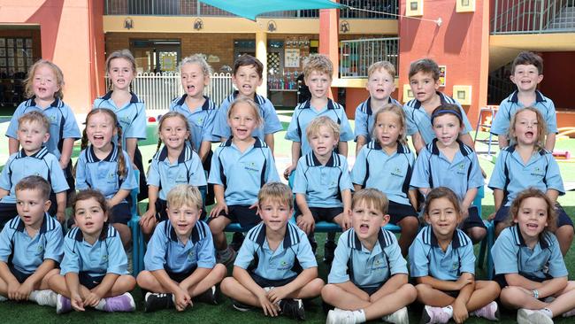 My First Year: Marymount Primary School Prep M. Back Row - Georgie, Cleo, Holly, Archer, Mason, Franklin, Hugo, Cav. Middle Row - Hawk, Lumie, Imogen, Alaska, Isaac, Lottie, Sienna, Charlotte. Front Row - Arlo, Winnie, Oliver, Ari, Presley, Laura, Ellie. Picture Glenn Hampson