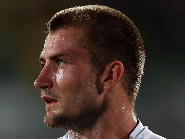 SYDNEY, AUSTRALIA - MARCH 06: Kieran Foran of the Sea Eagles leaves the field during the round one NRL match between the Parramatta Eels and the Manly Sea Eagles at Pirtek Stadium on March 6, 2015 in Sydney, Australia. (Photo by Renee McKay/Getty Images)