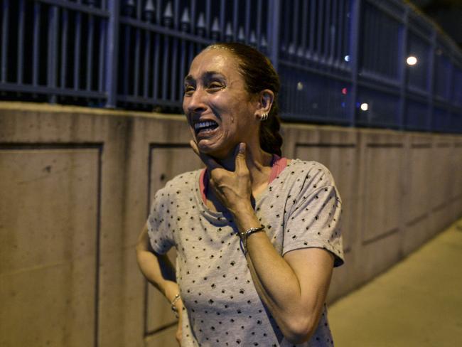 There were emotional scenes outside Istanbul's Ataturk airport. Picture: AP