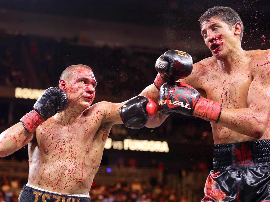 Tim Tszyu admitted he was blind from the third round on. Picture: Getty Images