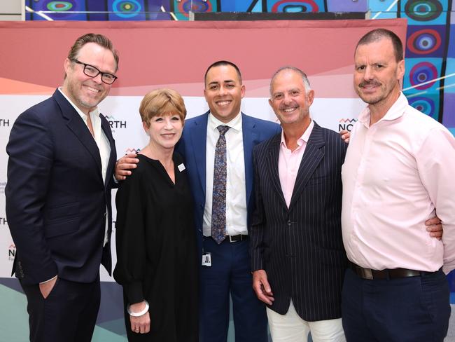 Dr Brendan Steinfort, NSLHD Chief Executive Deb Willcox, NORTH Foundation CEO Gilbert Lorquet, Foundation Board Chair Greg Isaacs and Andrew Schupp.