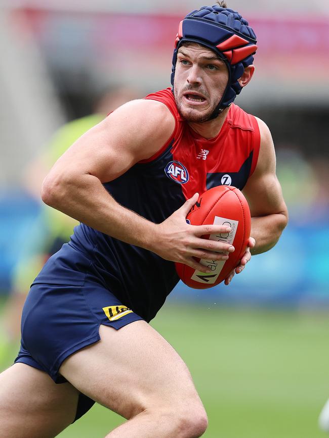 Angus Brayshaw is an integral part of Melbourne’s success this year. Picture: Michael Klein