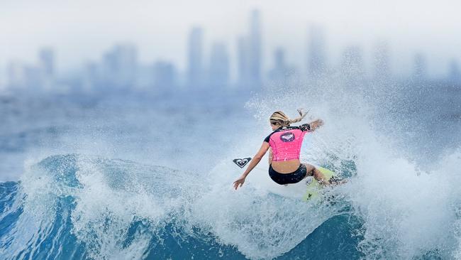 Steph Gilmore describes surfing as her “first love”. Picture: Luke Marsden