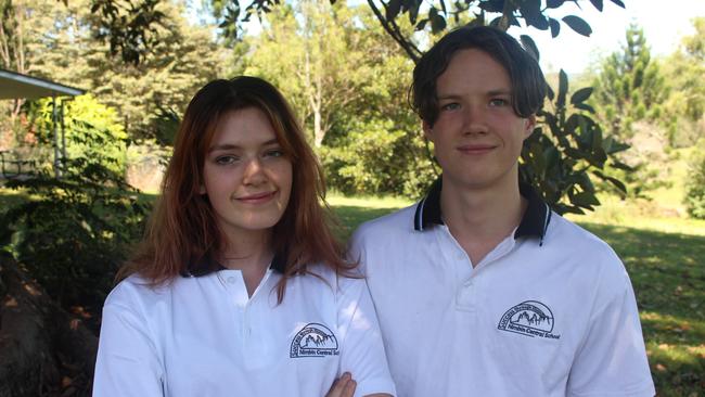 Nimbin Central exceeded its NAPLAN results. Kyah Tapp and Kian Berry. Picture: Contributed.