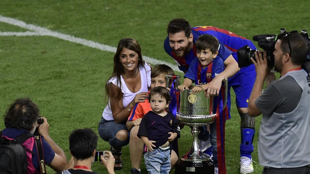 Barcelona's Lionel Messi says his family was heartbroken by his desire to leave the city.