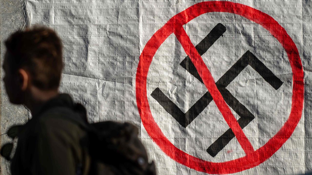Victoria has become the first state or territory in Australia to introduce a ban on the Nazi swastika, which has become a symbol of racism and hate since World War II and the Holocaust. Picture: AFP
