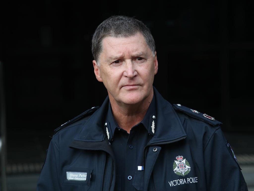 Victorian Chief Commissioner of Police, Shane Patton, will not have his contract renewed. Picture: David Crosling