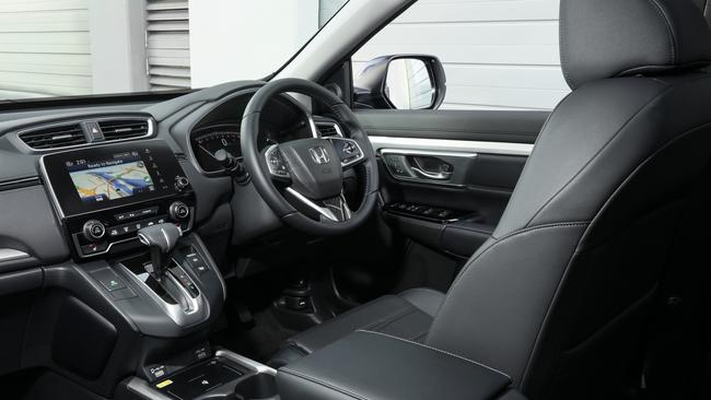 Inside the range-topping 2021 model Honda CR-V VTi LX.