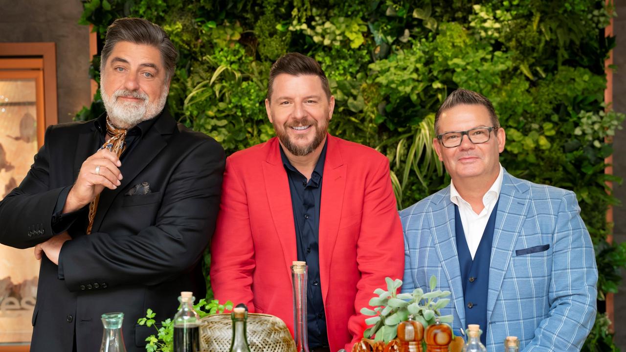 Matt Preston, Manu Feildel and Gary Mehigan are the judges on Channel 7’s Plate of Origin. Picture: Channel 7