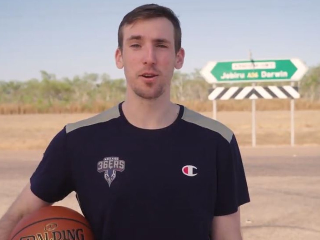 Mitch McCarron shot a promotional video for the NBL Blitz in Darwin. Picture: NBL.