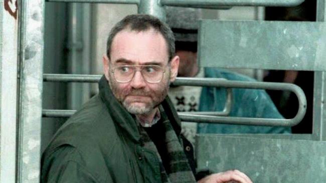 IRA bomber Patrick Magee leaves the Maze Prison near Belfast in 1997. Picture: AP