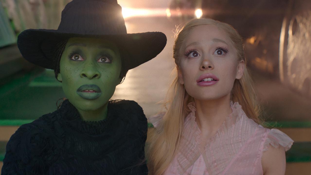 Cynthia Erivo is Elphaba and Ariana Grande is Glinda in WICKED, directed by Jon M. Chu.