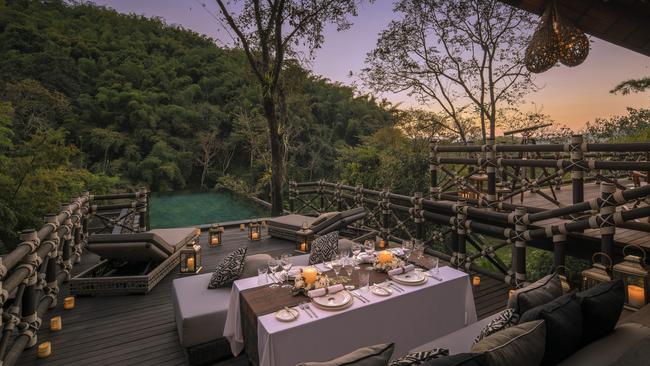 Bill Bensley’s Four Seasons Tented Camp Golden Triangle, Thailand.