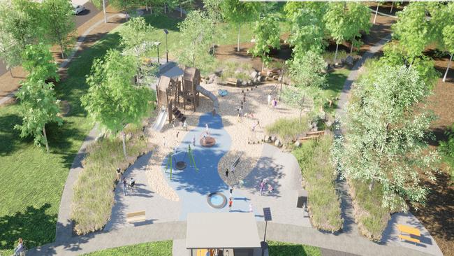 Burdell Reserve will receive new barbecues and fitness equipment. Picture: Playford Council.