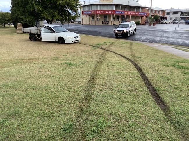 Speeding, unregistered driver almost slams into playground