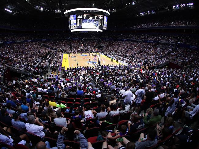 A huge crowd packed Qudos Arena to watch the Sydney Kings play the Illawarra Hawks in Sydney. Picture: Mark Metcalfe/Getty Images