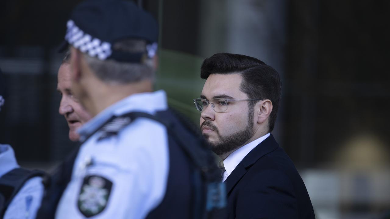 Bruce Lehrmann pictured leaving the Magistrates Court in Canberra. Picture: NCA NewsWire/Gary Ramage