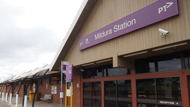 Police were waiting when a man left a V/Line bus in Mildura.