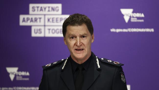 Victoria Police Chief Commissioner Shane Patton. Picture: Getty