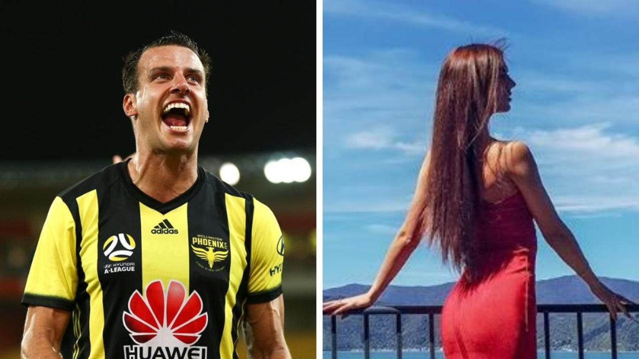 Wellington Phoenix star Steven Taylor and model Diana Adomaitis