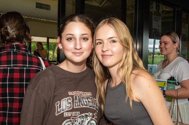 Caitlyn Muscat and Gemma Martin experience a day in the life of a uni student at CQUniversity's Mackay Uni Experience.Picture: Michaela Harlow