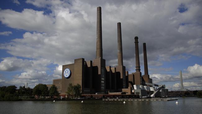 This photo taken on Sept. 29, 2015 shows the power plant of the Volkswagen factory in the city Wolfsburg, Germany. Thanks to Volkswagen, Wolfsburg boomed in West Germany’s postwar rebirth and today the town and the company are inseparable. (AP Photo/Markus Schreiber)