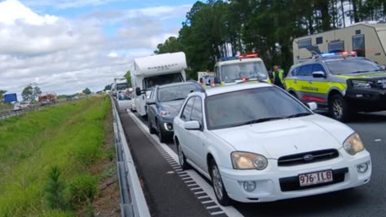 Man fighting for life after crash into creek on Bruce Hwy