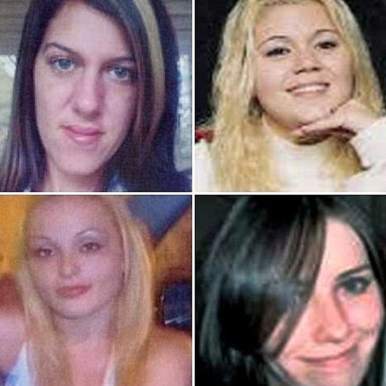 The so-called Gilgo Four victims (clockwise from top left) Amber Lynn Costello, Megan Waterman, Maureen Brainard-Barnes and Melissa Barthelemy. Picture: Supplied