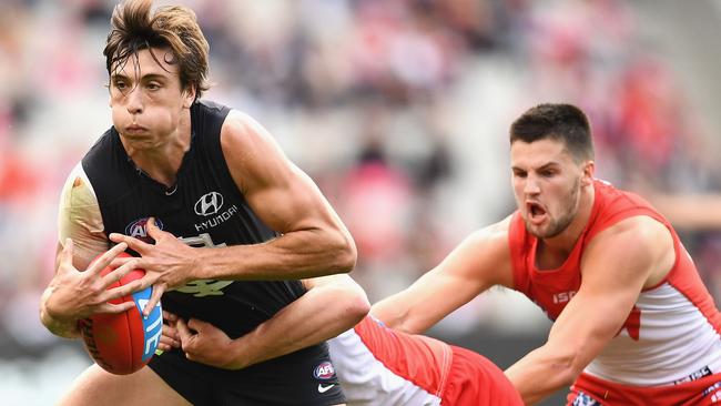 Caleb Marchbank says Carlton’s leaders stayed positive after their big loss to Port Adelaide.