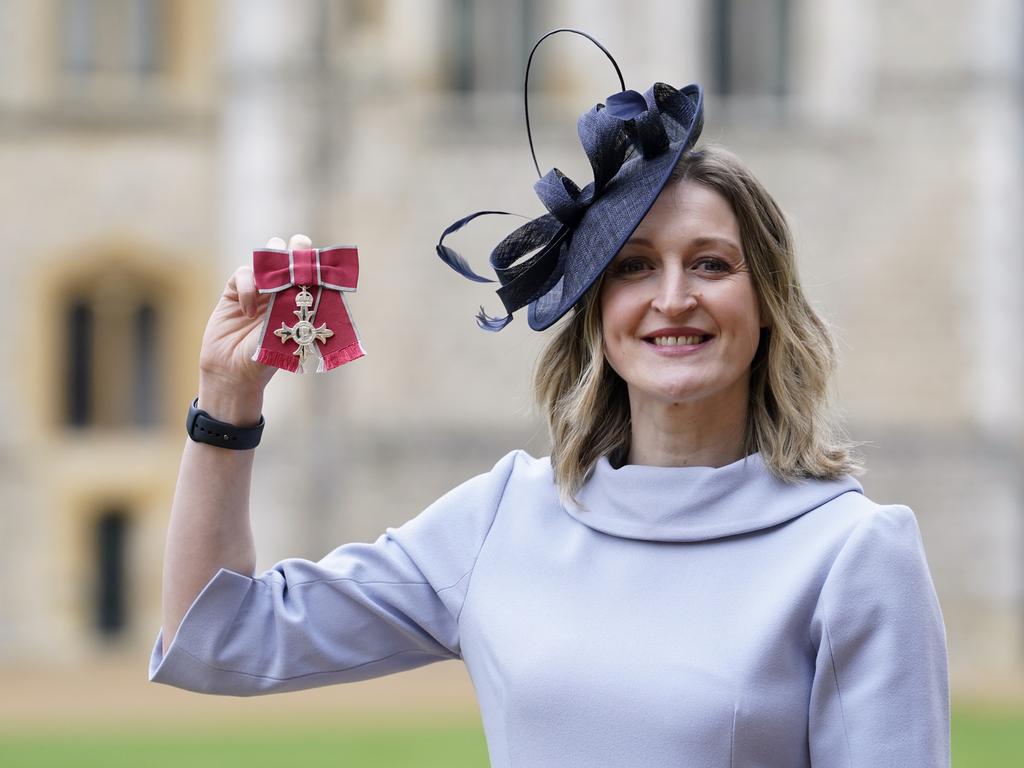 Former England soccer star, Ellen White, said Prince William was “lovely” and that she had sent her “best wishes” to the King. Picture: Getty Images