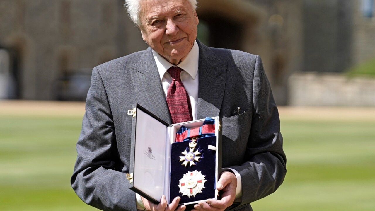 Sir David Attenborough receives second knighthood