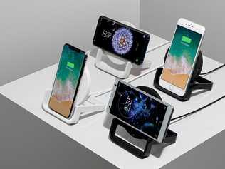 Some of Belkin's range of wireless chargers.