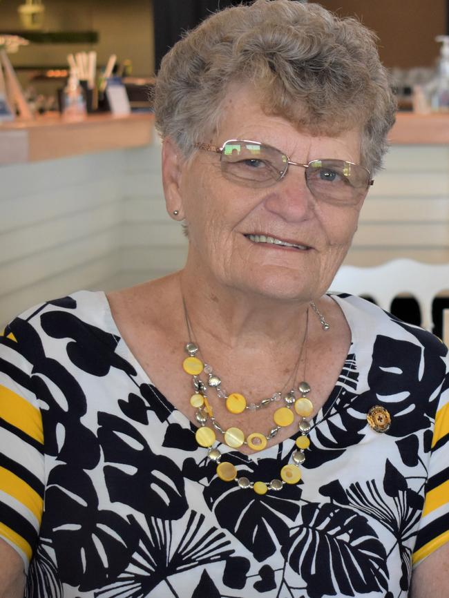 Carmel Wheeler at the 50th anniversary celebration of the Red Cross Calen branch at Breakwater Bar and Restaurant. Picture: Heidi Petith