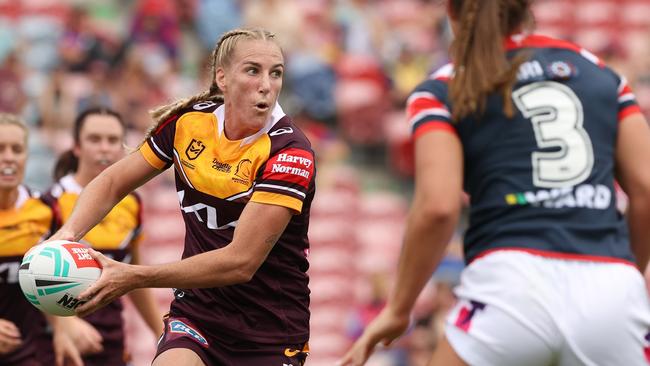 Broncos skipper Ali Brigginshaw is one of the biggest stars in NRLW. Picture: Ashley Feder/Getty Images