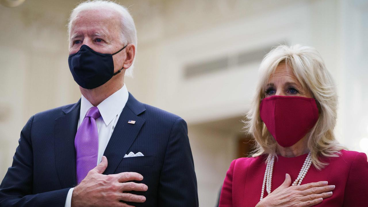 US President Joe Biden and First Lady Jill Biden. Picture: Mandel Ngan/AFP