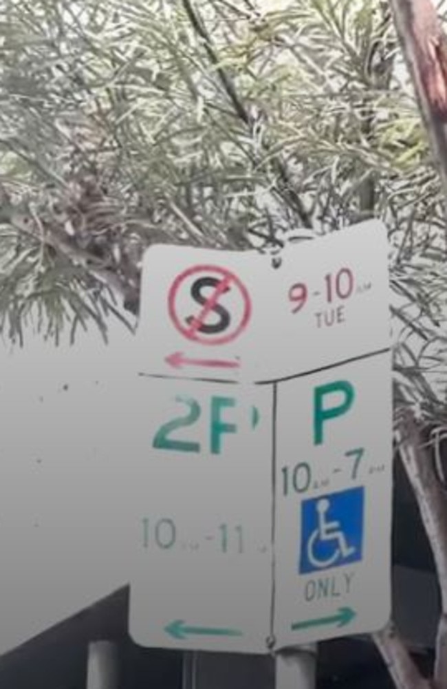 The Coppin St parking sign was fixed within 24 hours after Mr Hyrhorec was fined.